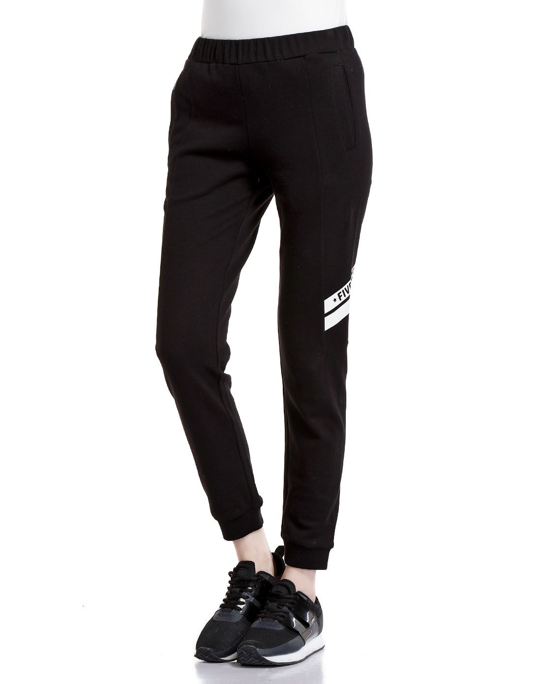 柔软舒适 女款黑色运动裤 经典百搭