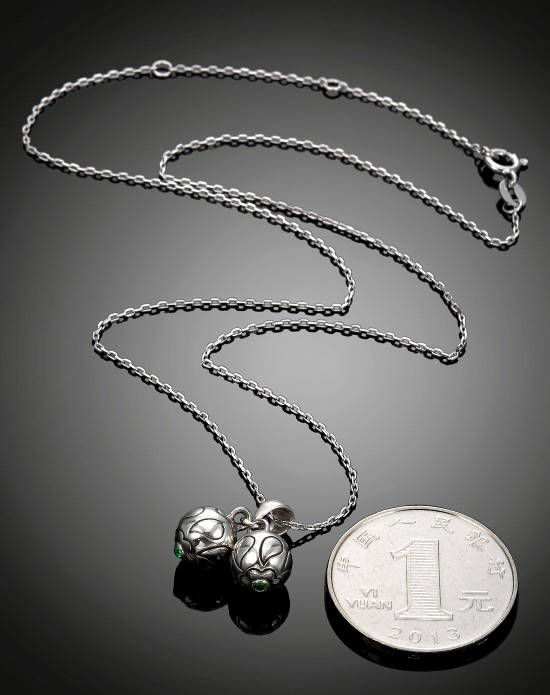 曼古银【十二星座】s925银复古双子座项链