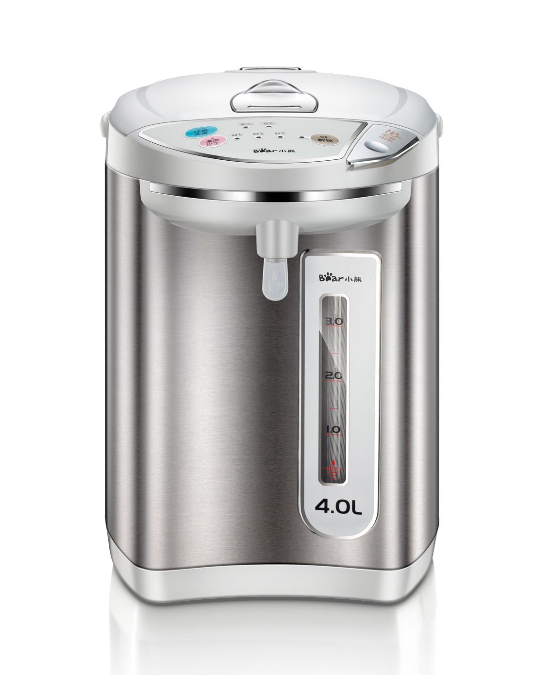 4l微电脑电热开水瓶,四段保温,带童锁