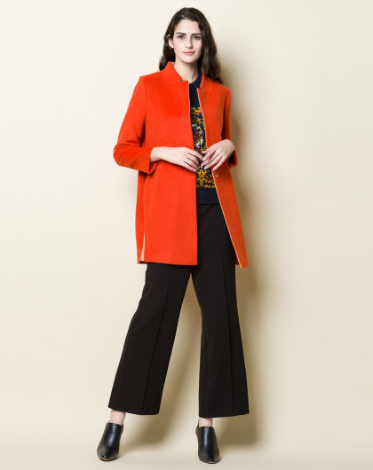 海尔曼斯羊绒男女混合装专场毛料中长大衣v833b59bo_唯品会