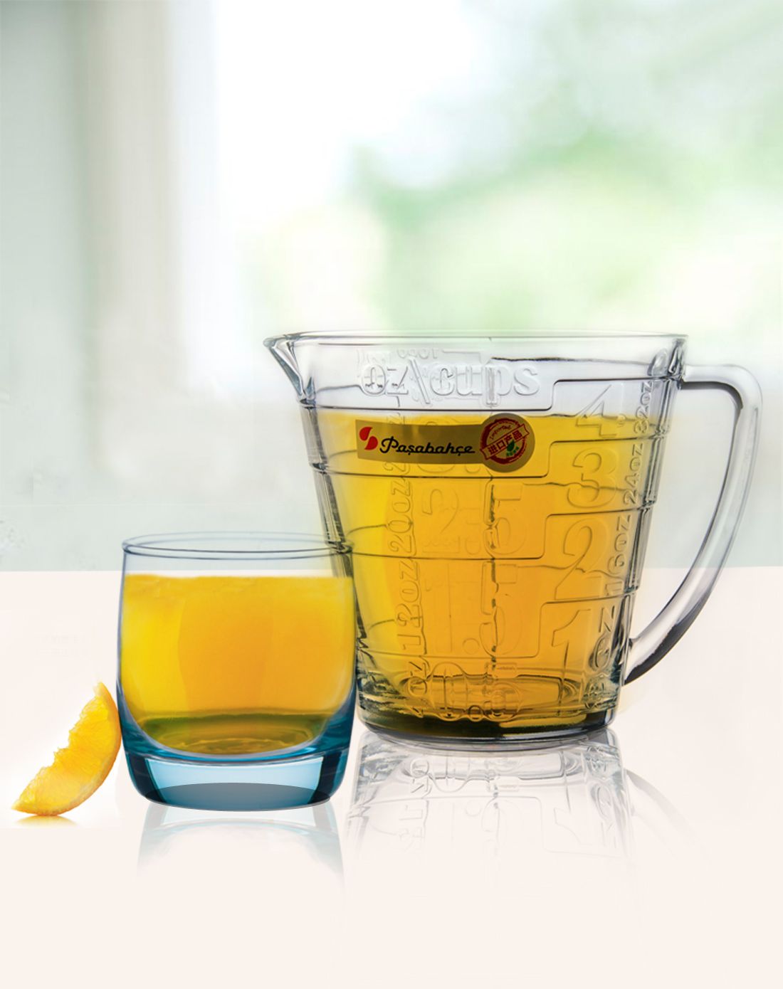 【土耳其进口】无铅水晶玻璃量杯1.1升