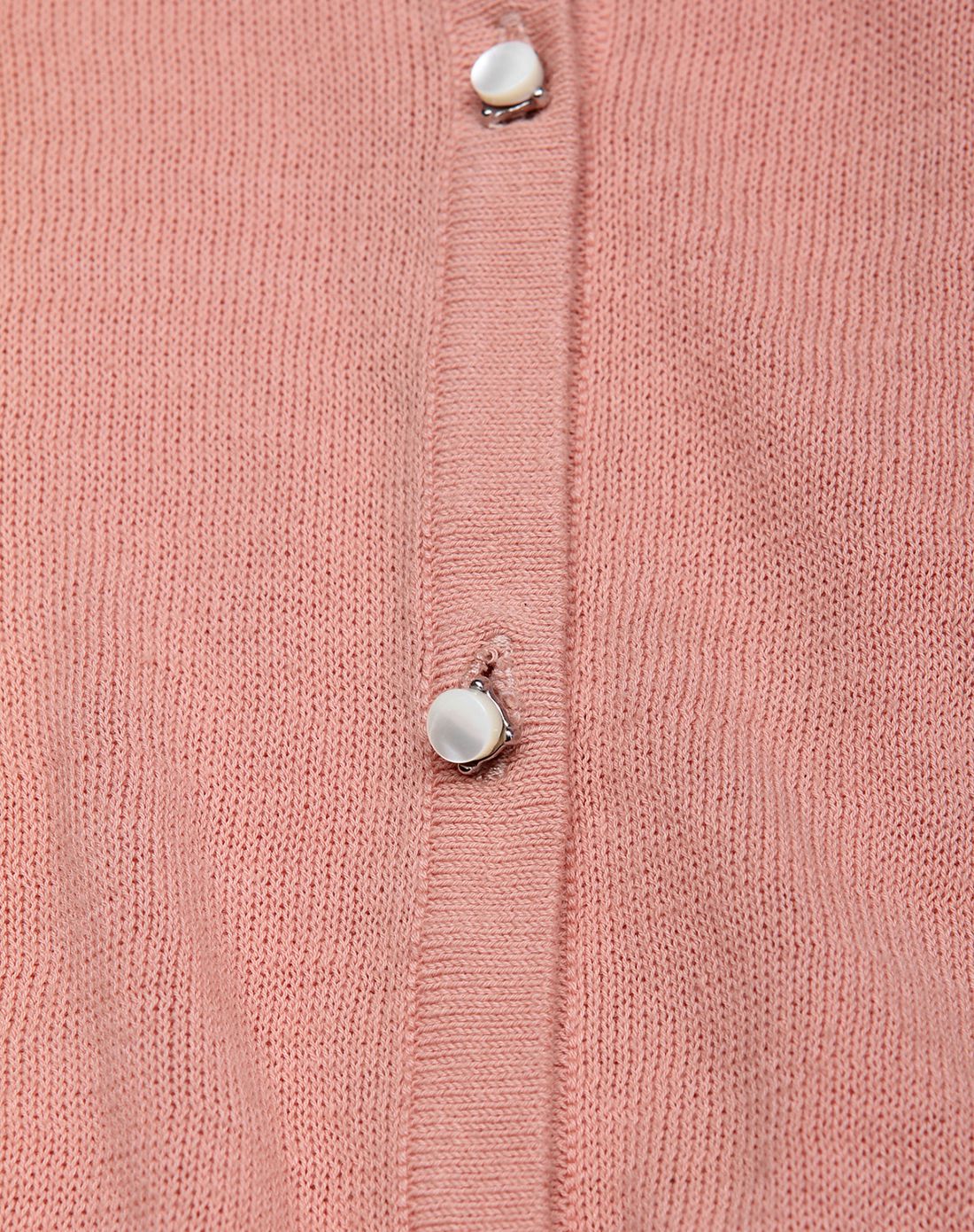 灰粉红色圆领开襟外套