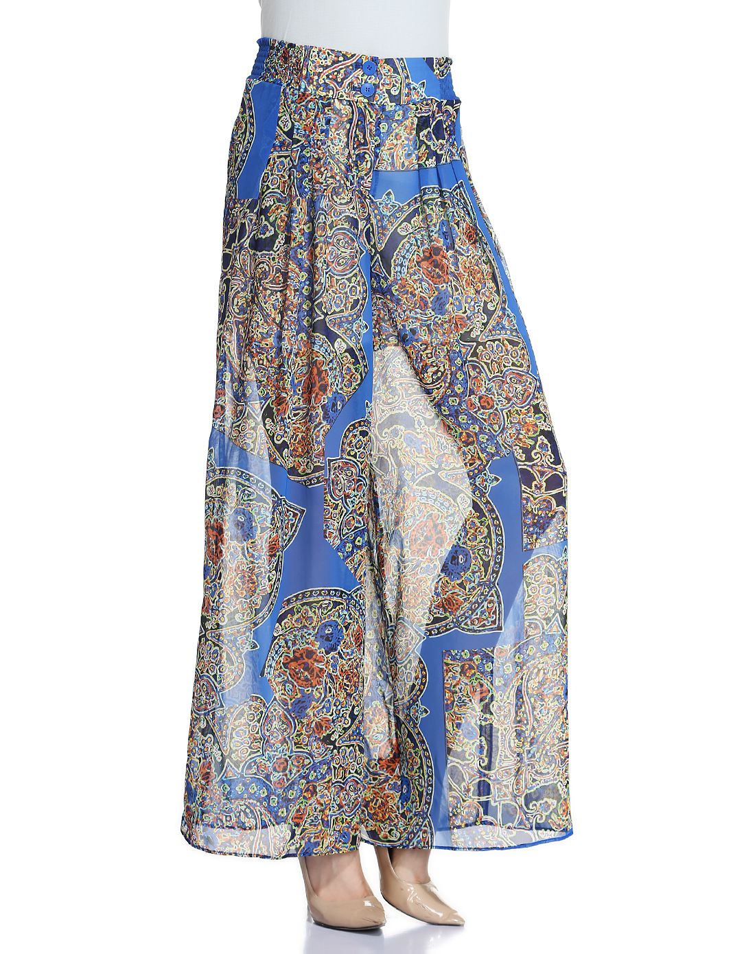 玛丽安玛丽marie n°mary女装移动端专场宝蓝/多色印花时尚长裤mm1425