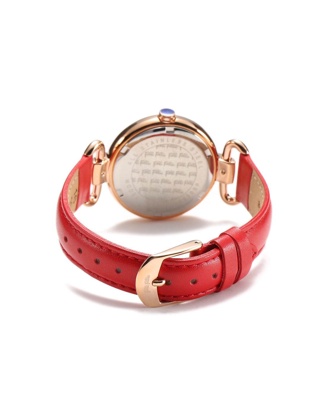 folli follie 红色时尚四叶草腕表