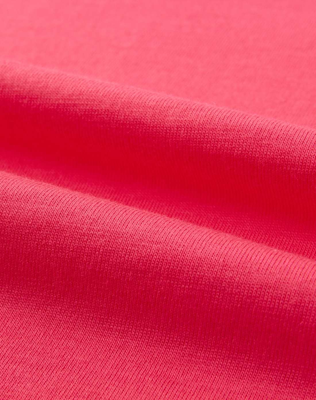 山茶红色莫代尔棉亨利领纯色长袖t恤