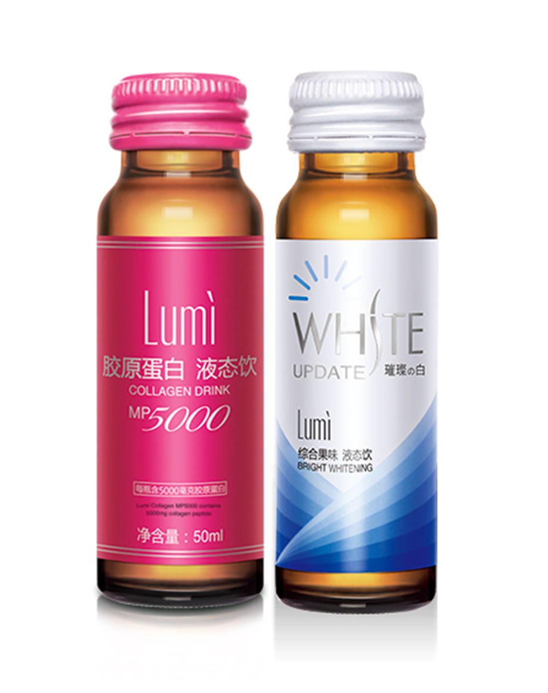 lumi 胶原蛋白液态饮 50ml*6瓶 lumi 综合果味饮料 50ml*6瓶