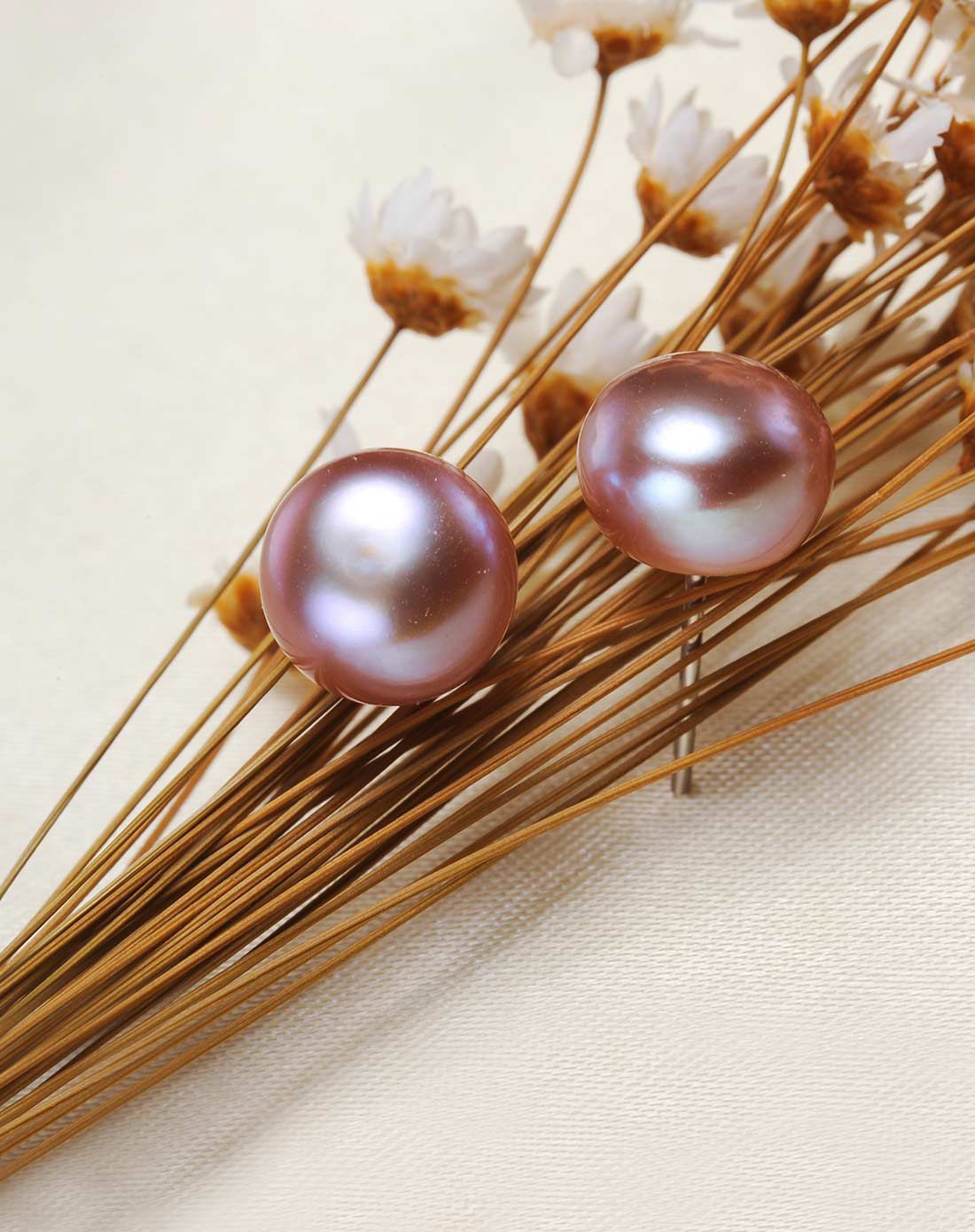 水年华 气质款925银珍珠耳钉