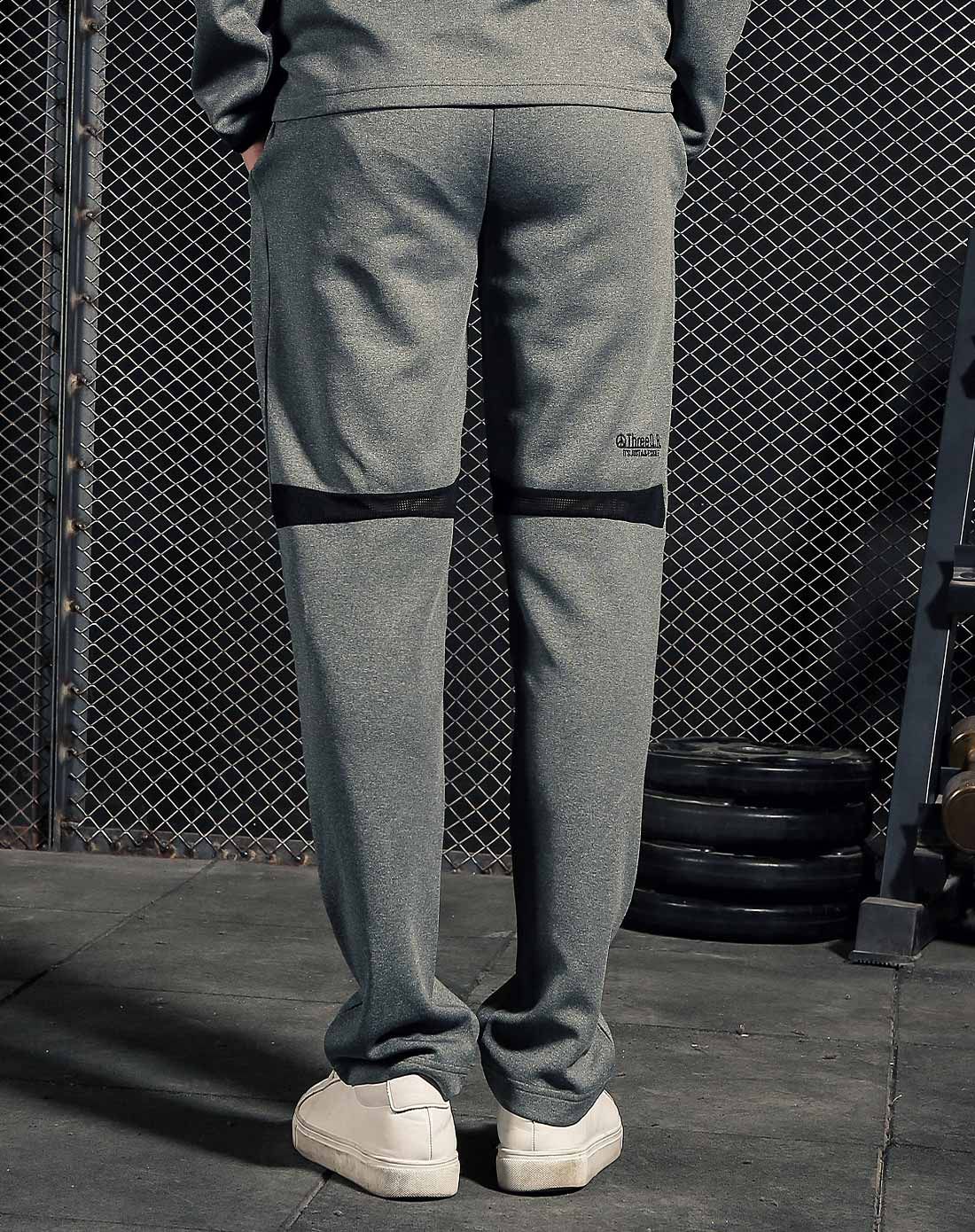 韩版潮流 男士黑灰色休闲卫裤 修身版型