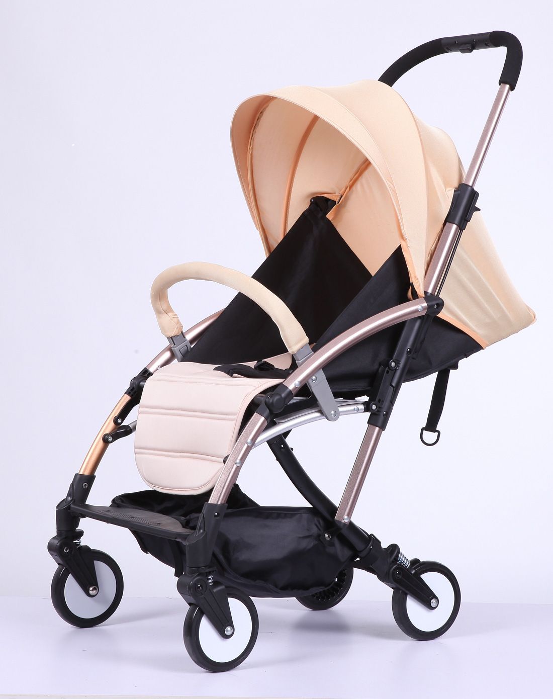 宜贝儿便携式婴儿推车1秒收合整车仅重4.3kg
