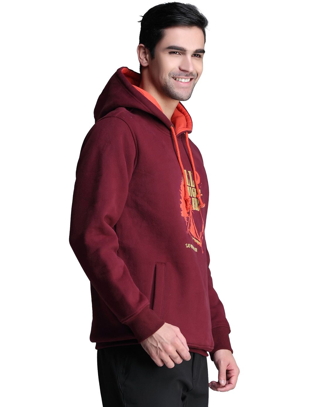 加绒加厚 美国同步上市 男款铁锈红卫衣