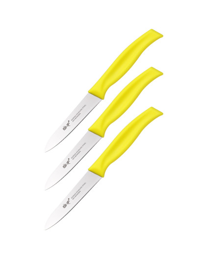 snf elite everyday日本金属离子抗菌水果刀-黄色无齿