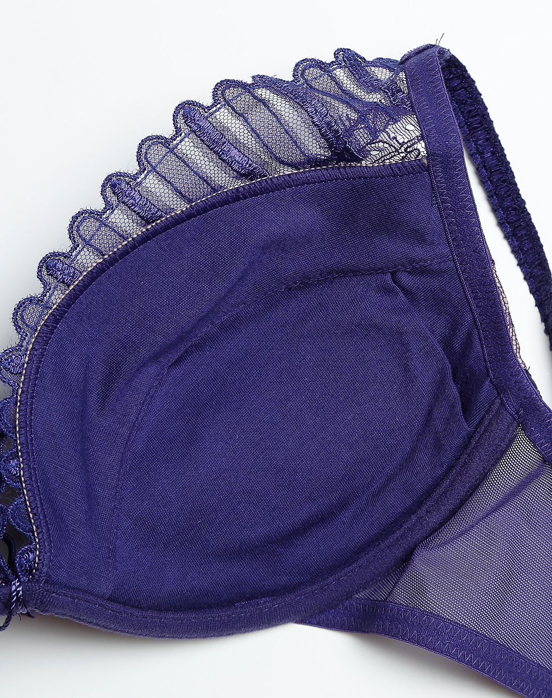 爱慕集团旗下高端品牌内衣专场la clover女款深紫/肤色个性魅力全罩薄