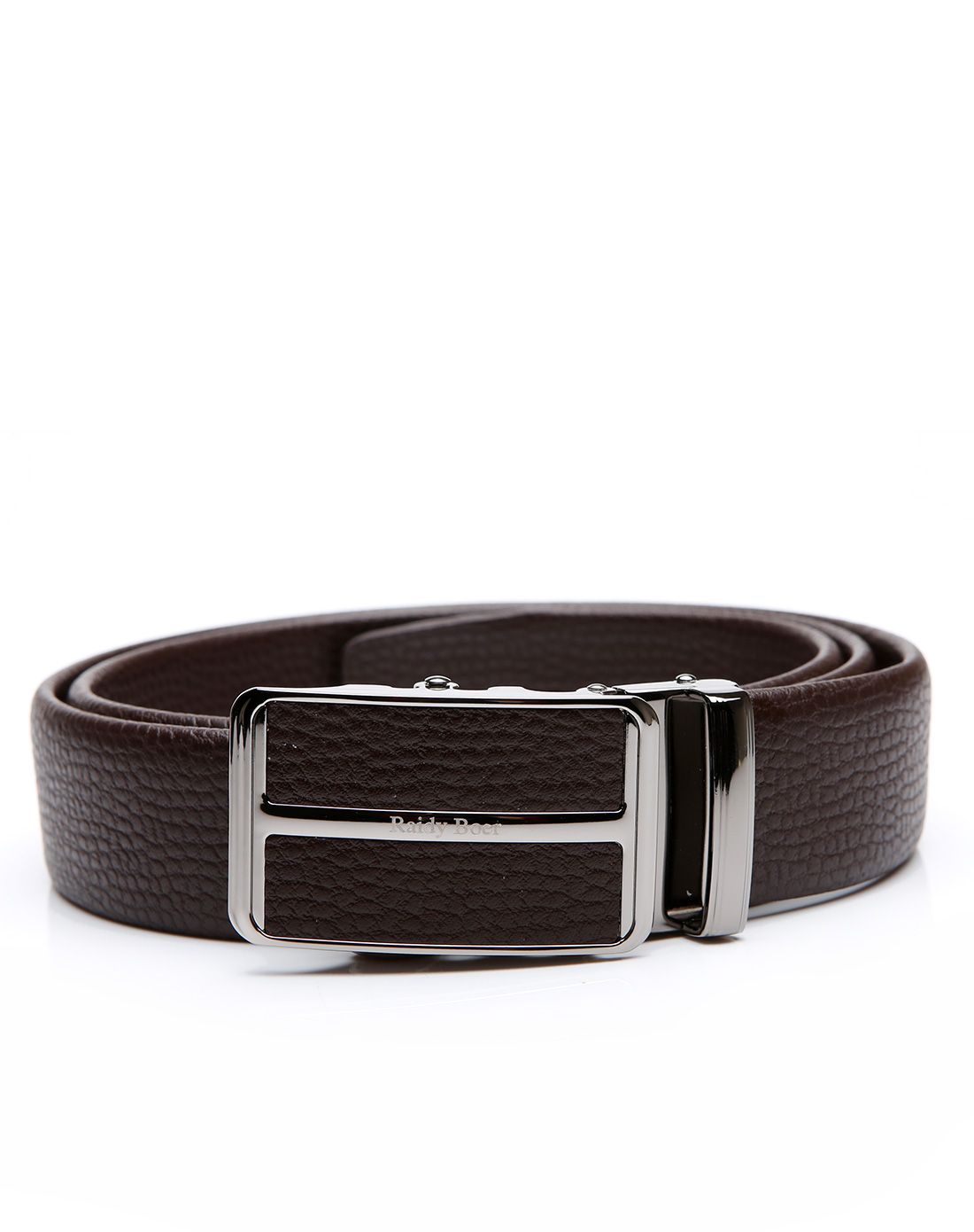 雷迪波尔raidy boer咖啡色自动扣真皮皮带rdcq44052-00_唯品会