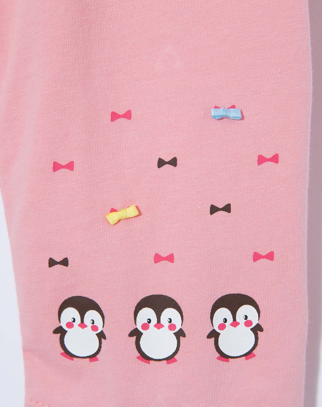 初语 朝霞红女童休闲百搭时尚可爱七分打底裤 其他颜色 110