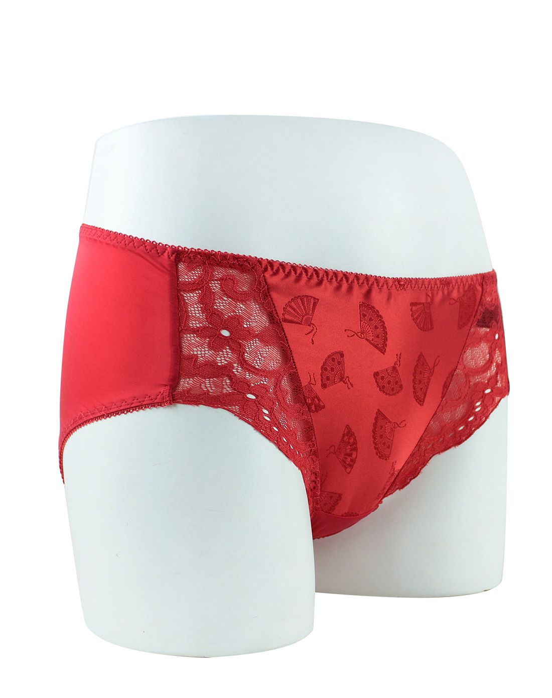 e-bra光影蜜语系列女内裤高档蕾丝色丁中腰舒适三角裤k21021