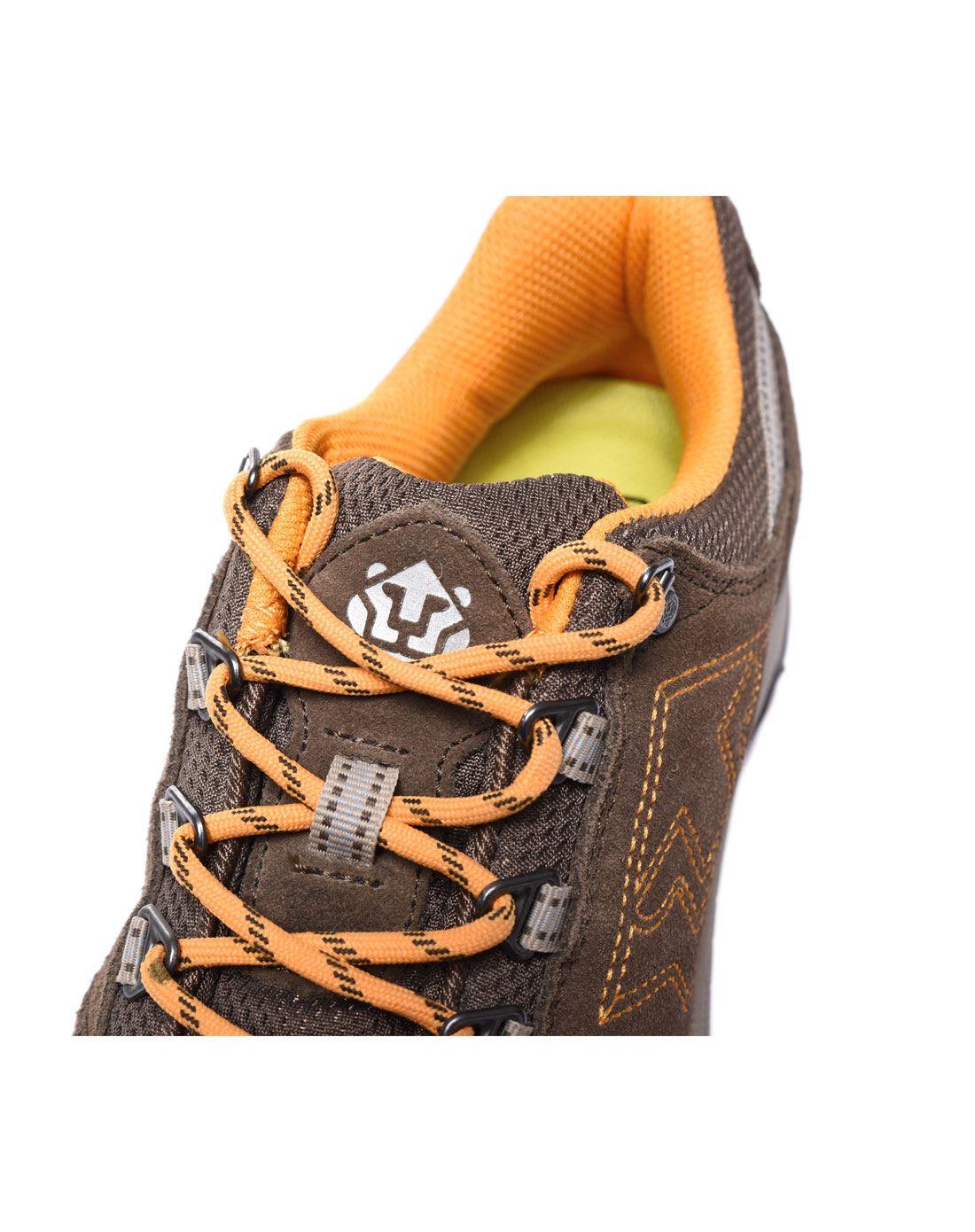 男款棕/桔黄色热浪徒步鞋