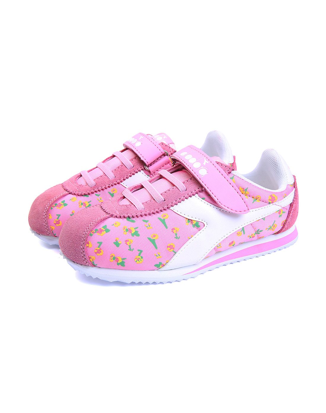 迪亚多纳 女童浅粉色透气时尚休闲运动童鞋