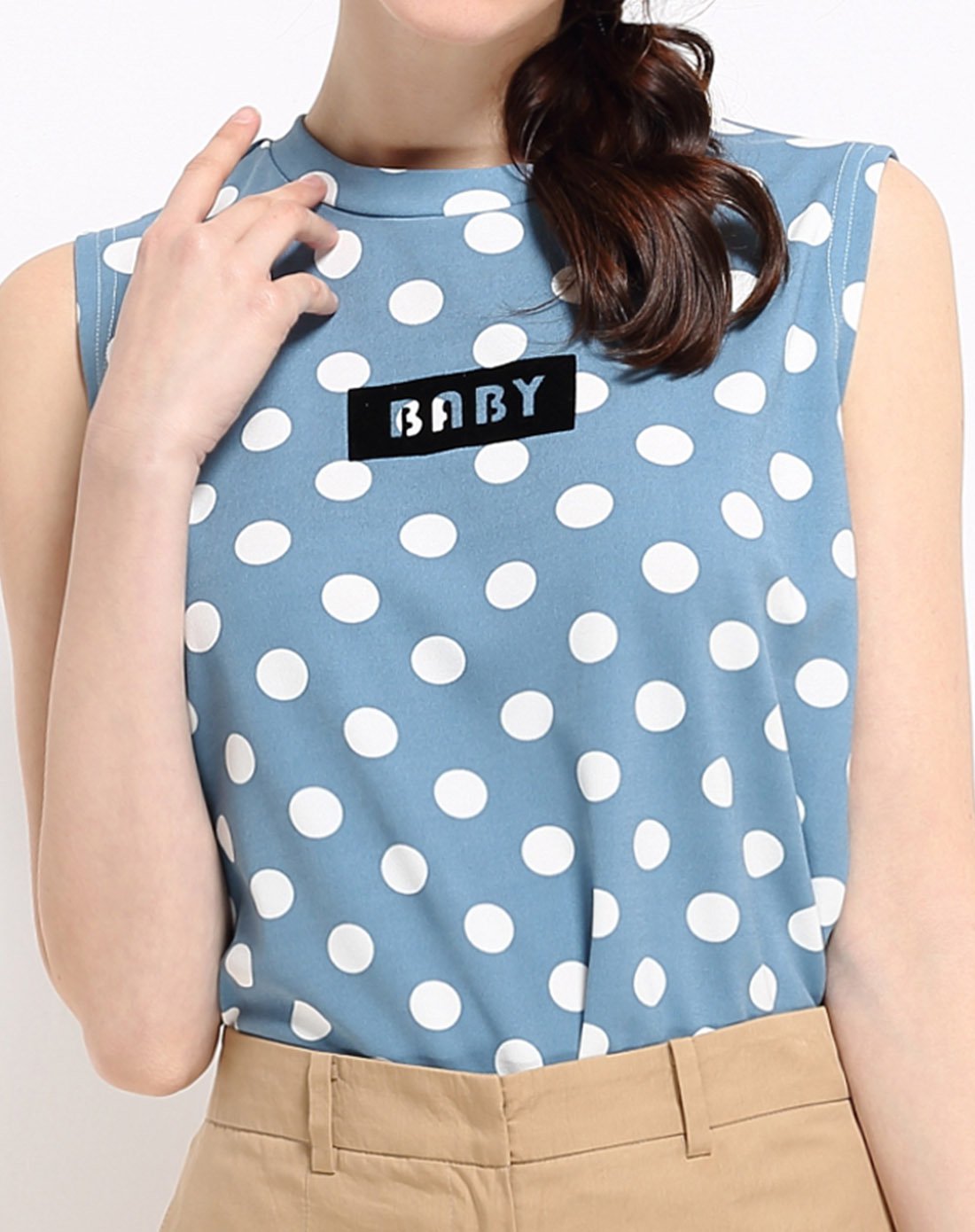banana baby波点时尚字母背心蓝点b62b008b6_唯品会