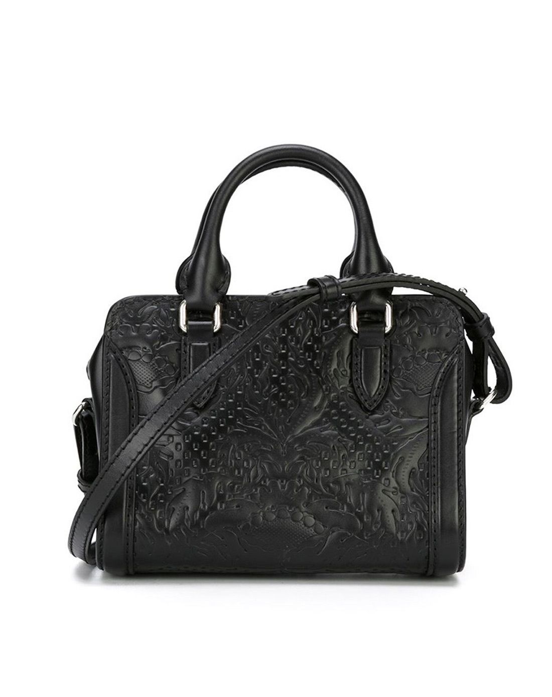 > alexander mcqueen 浮雕全皮女士手提包