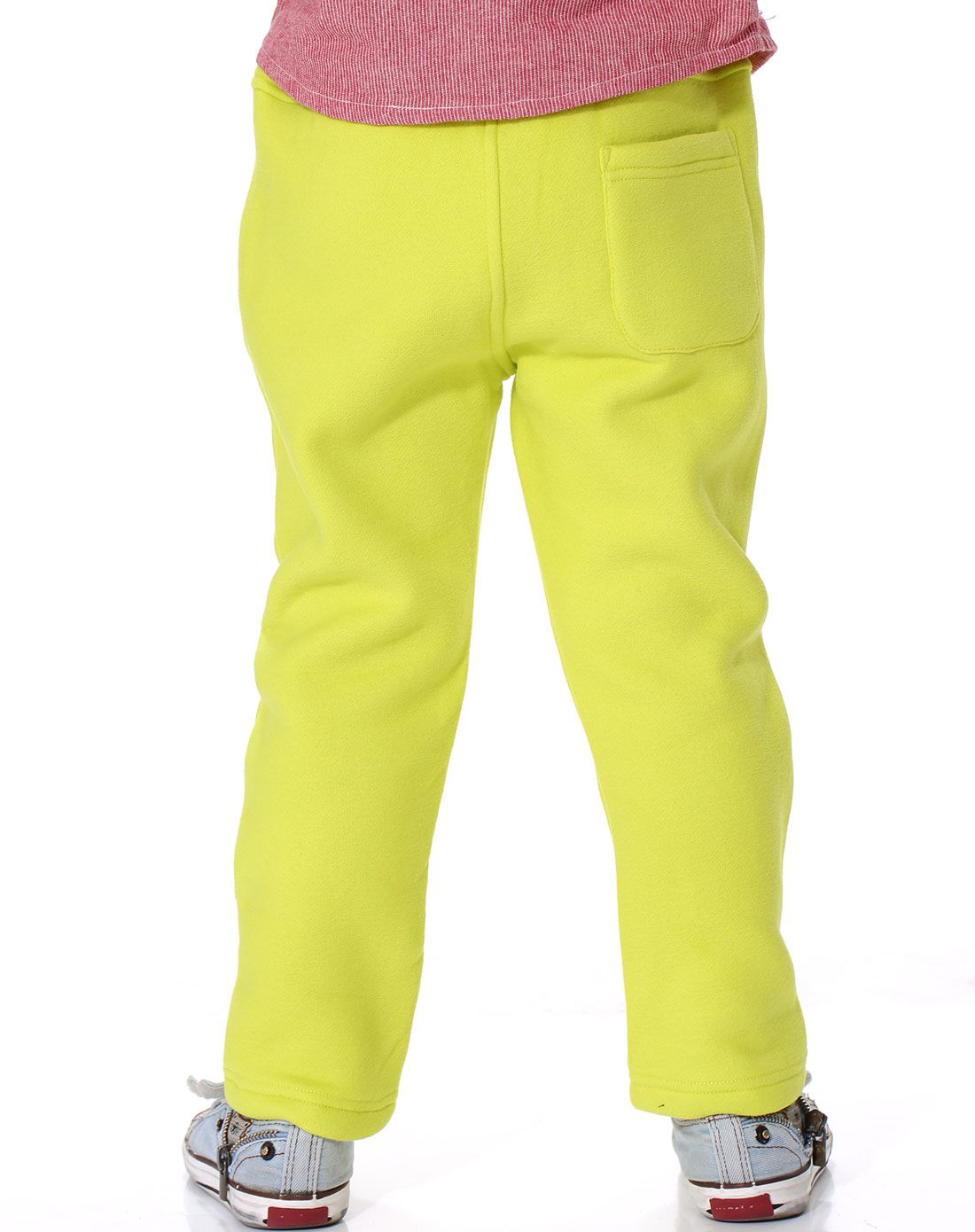 男童荧光黄休闲长裤