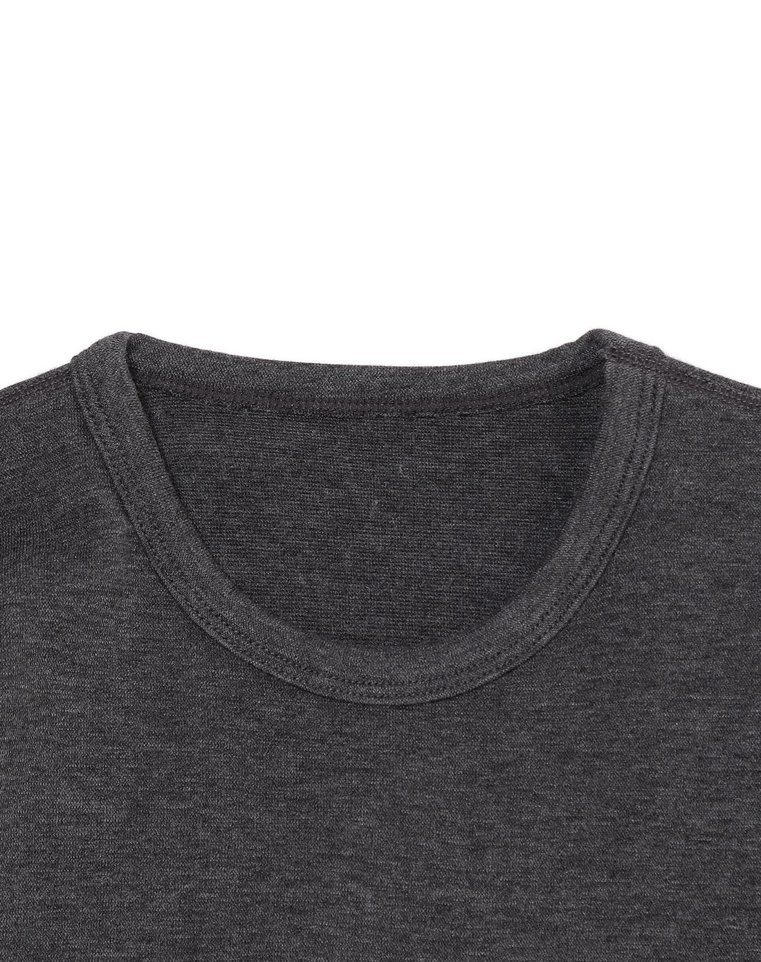 aimer kids男童深灰色百搭圆领长袖上衣