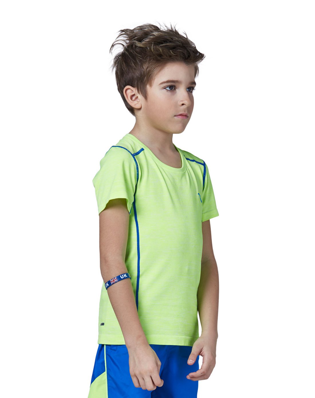 安踏anta 排汗 男童中大童短袖t恤 男童童装 蓝色 165