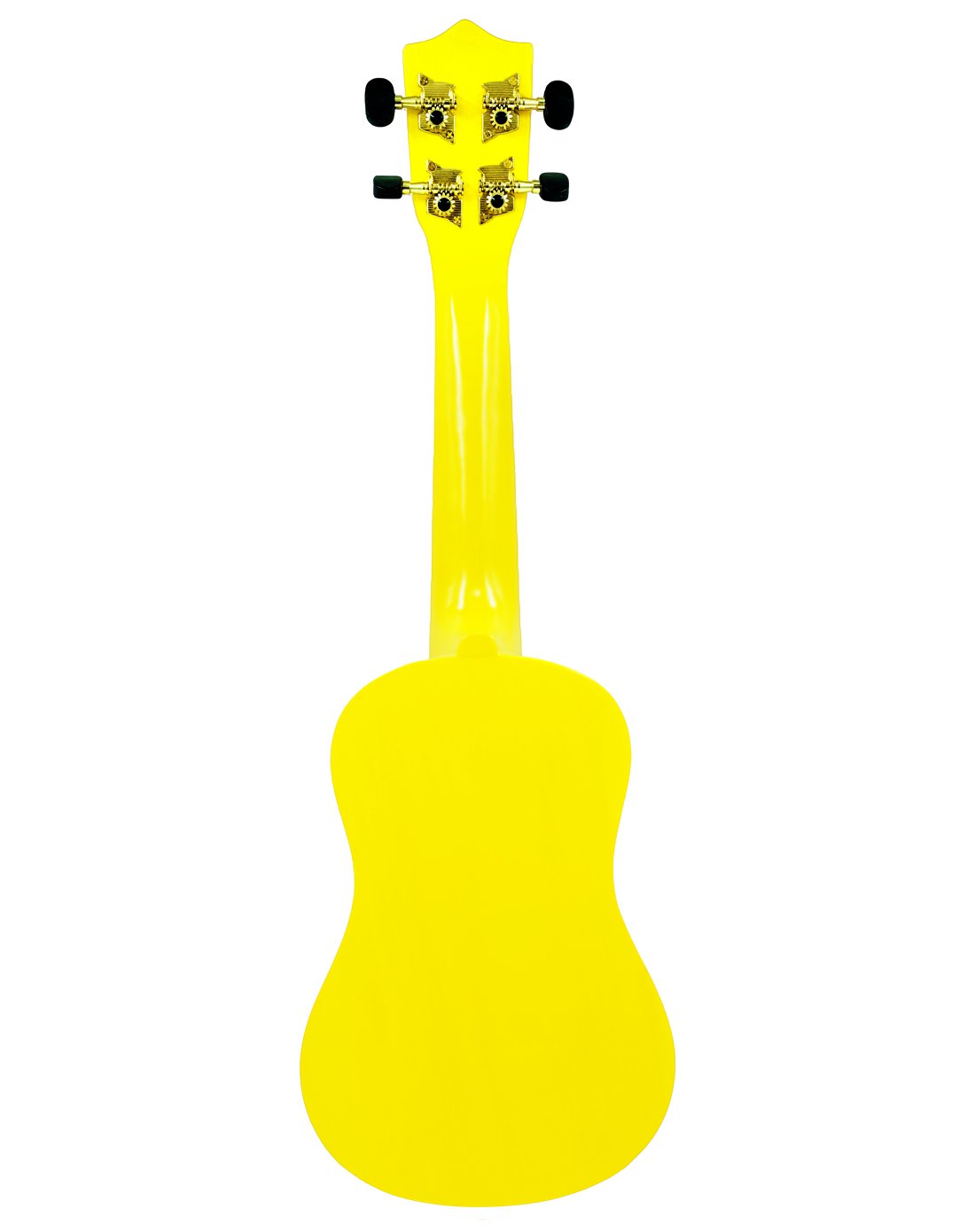 买一送四 黄木尤克里里/小四弦21寸吉他(黄色)(送21寸吉他袋,拨片,琴