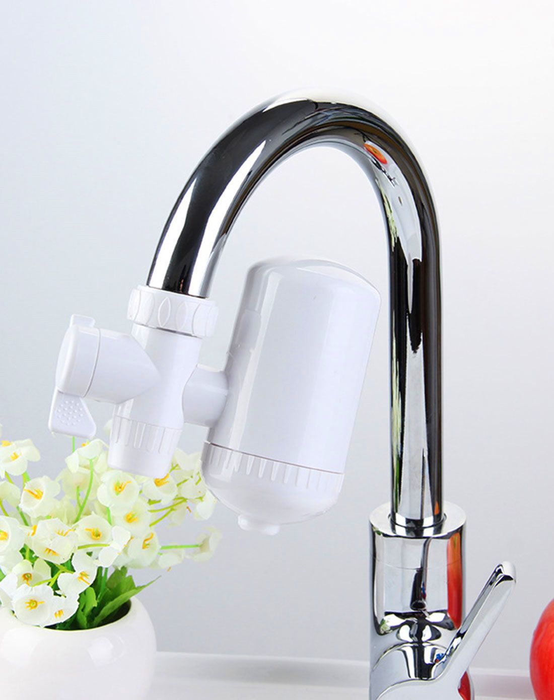 纳米陶瓷水龙头过滤净水器-白色