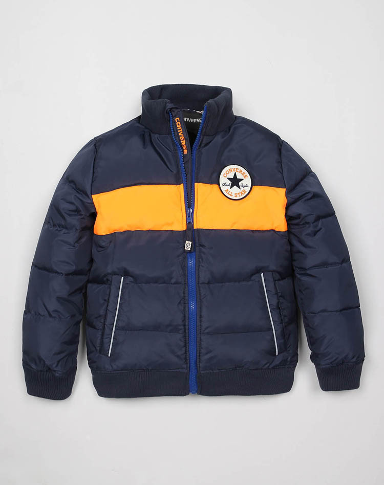匡威男女童converse 男童海军蓝羽绒服3311785178_唯品会
