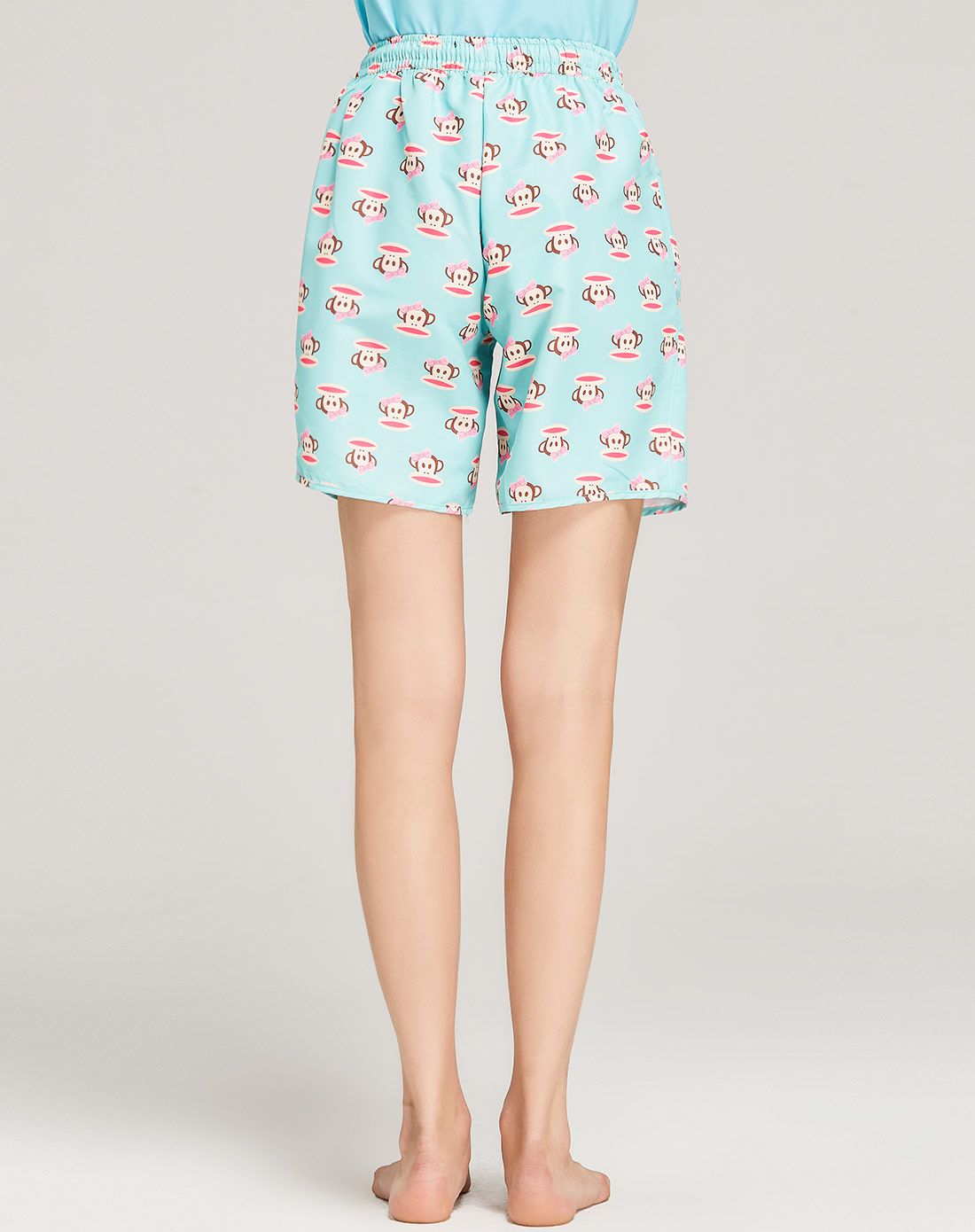 潮流时尚 女款浅蓝休闲舒适沙滩裤