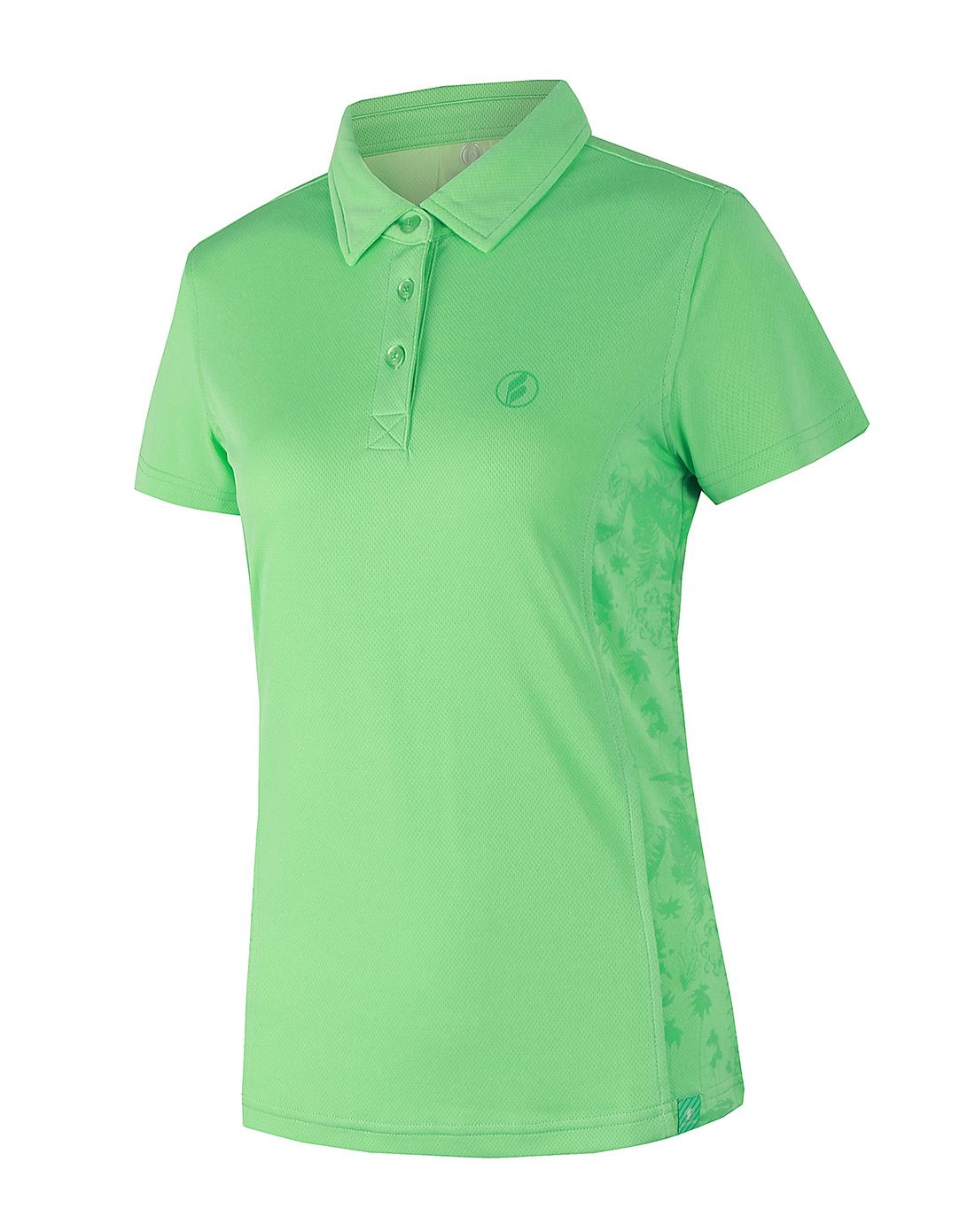 吸湿快干 女款薄荷绿短袖速干t恤 两侧印花