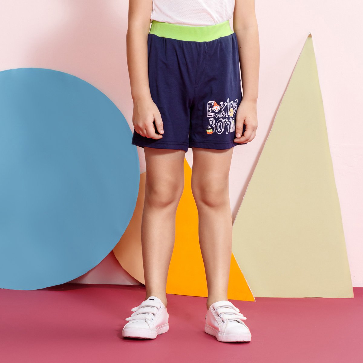 e-land kids 男童运动裤子 藏青色 105