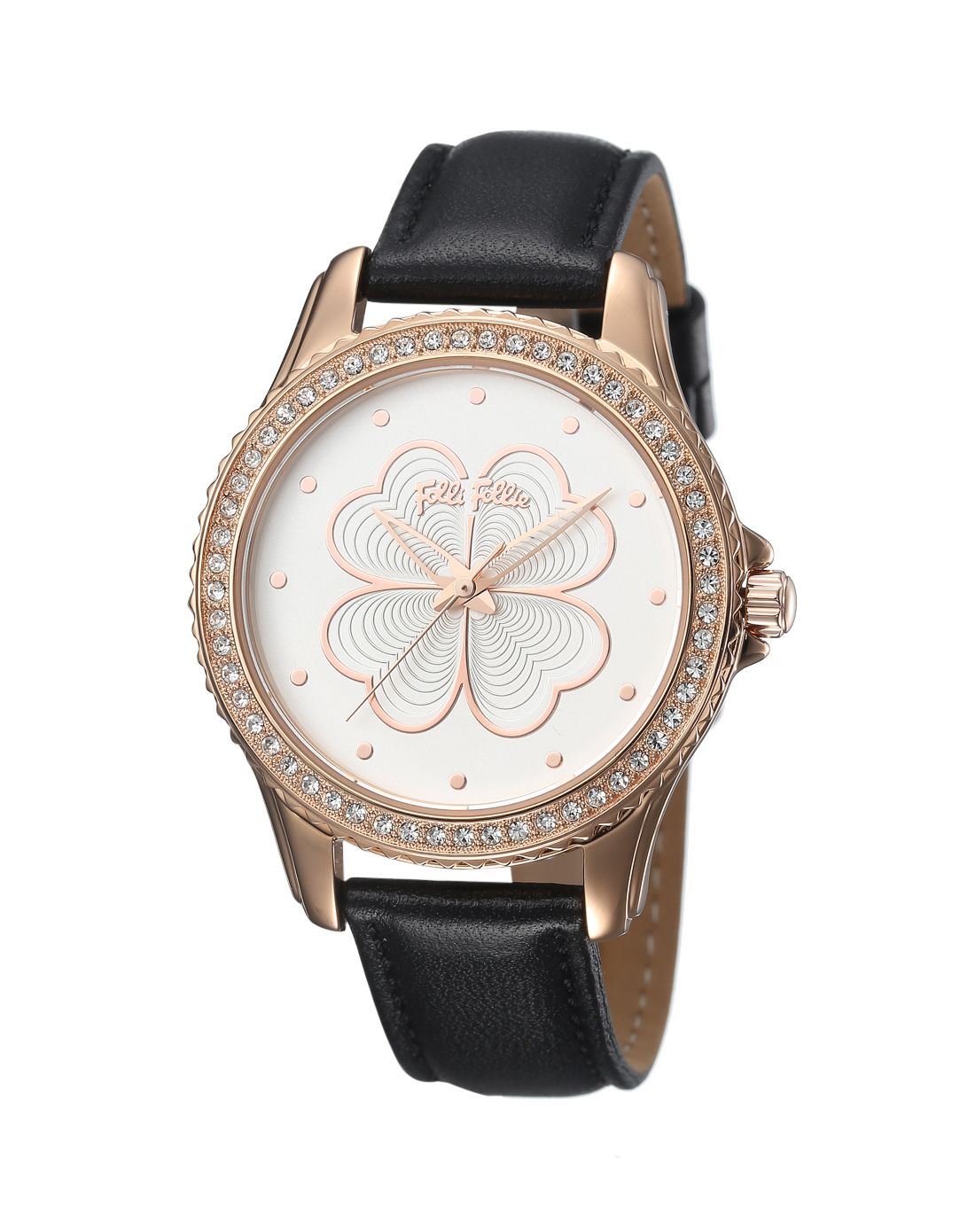 folli follie 黑色简约百搭女款手表