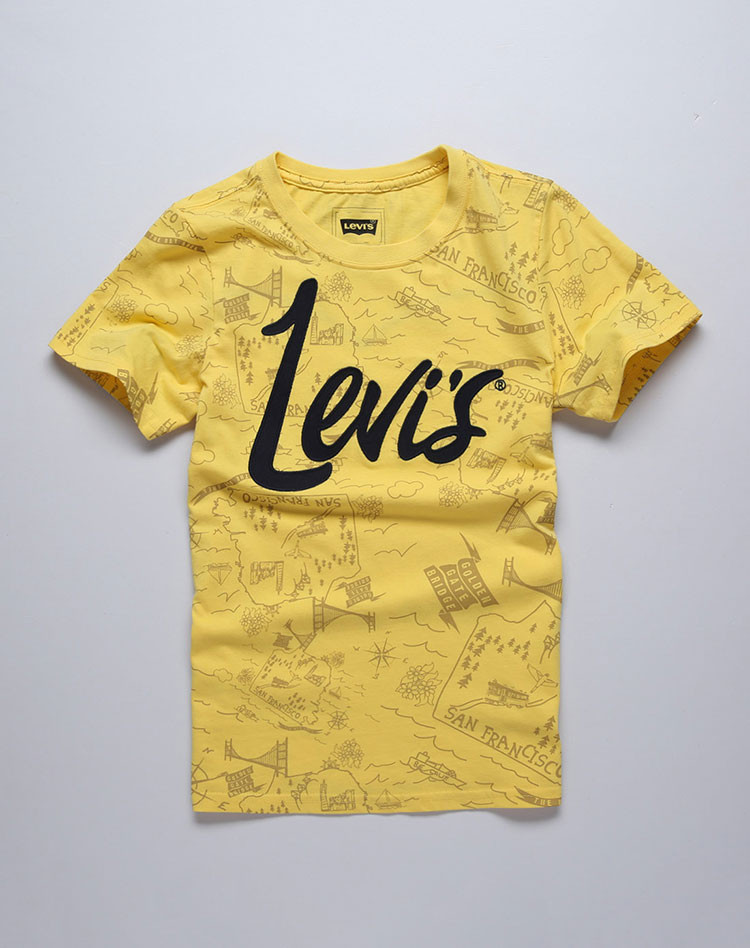 李维斯levis男童童装专场 levis 男童帝国黄短袖t恤 品牌名称: levi