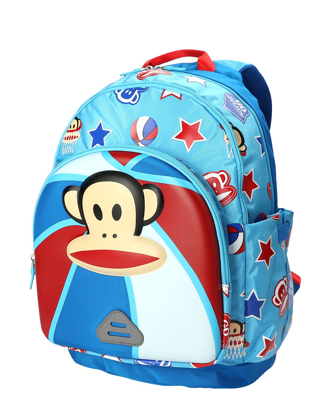 paul frank彩蓝色男童可爱印花书包