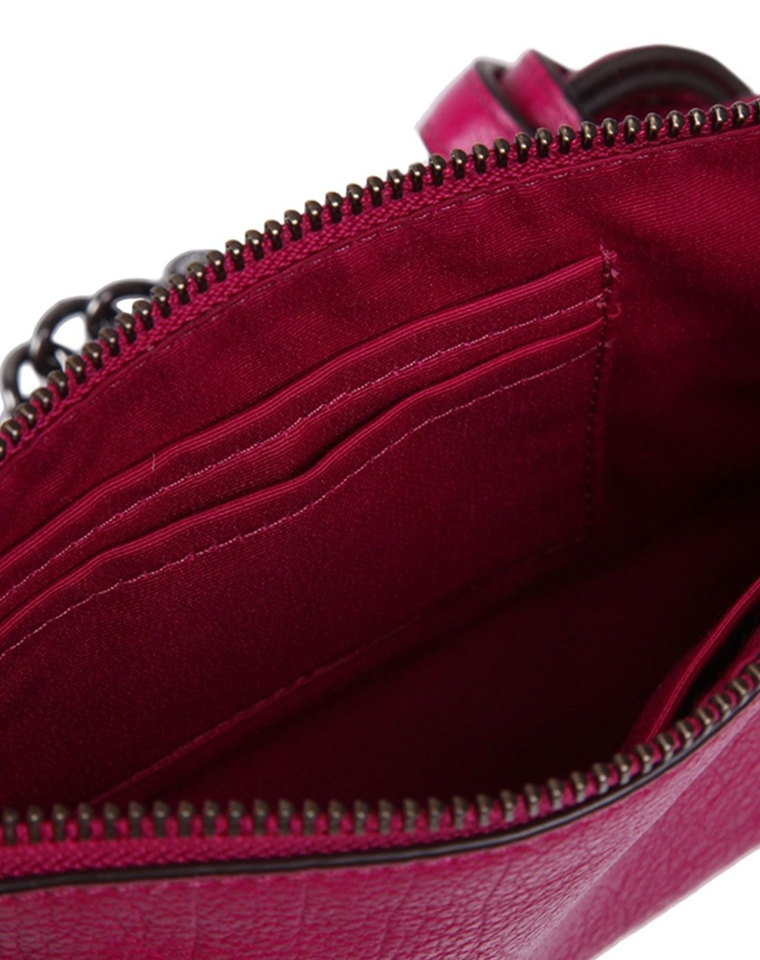 coach包包及配件专场coach女士洋红色纯皮链条机车包f52646qbcby_唯品