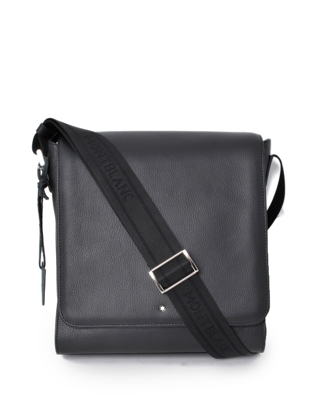 montblanc包包及配件专场montblanc 男性黑色牛皮斜挎包113301_唯品会