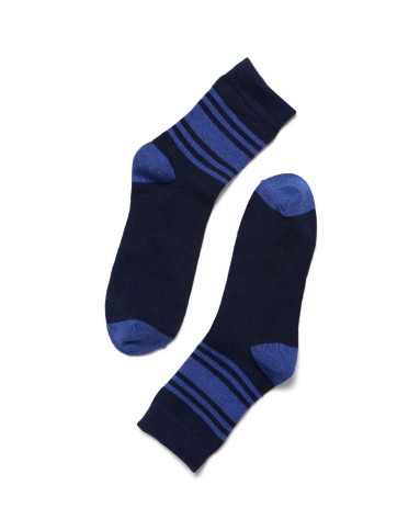 5双装深蓝/蓝色简约百搭袜子