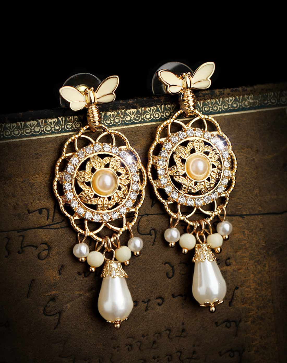 【新】欧美宫廷耳饰迷上洛可可;a10