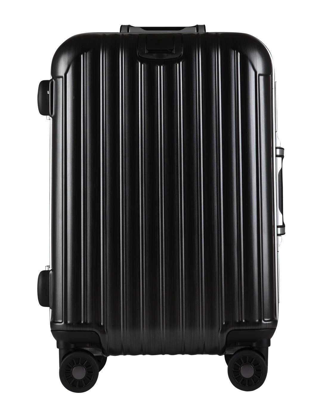 亮面外置拉杆静音轮行李箱灰色20寸