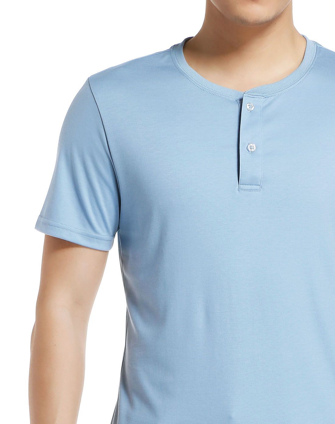 冰蓝色时尚百搭短袖t恤