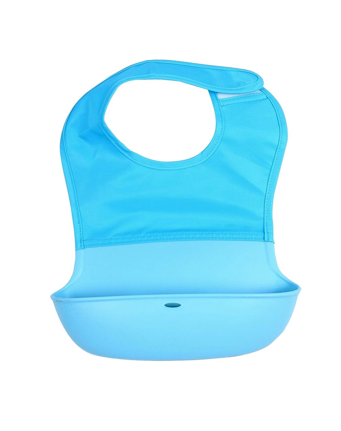 dudi 时尚柔软硅胶围嘴(蓝,绿,黄)颜色随机*1