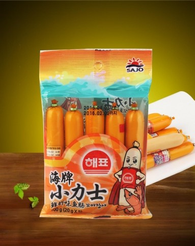 [鱼,虾,蟹海底总动员]海牌小力士鱼肠100g*3(原味,虾味,蟹味)