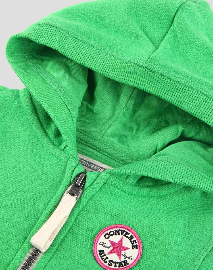 converse 女童苹果绿开衫卫衣