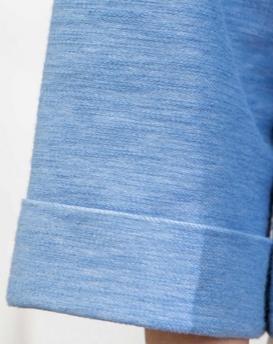 浅蓝色百搭纯色宽松休闲套头卫衣