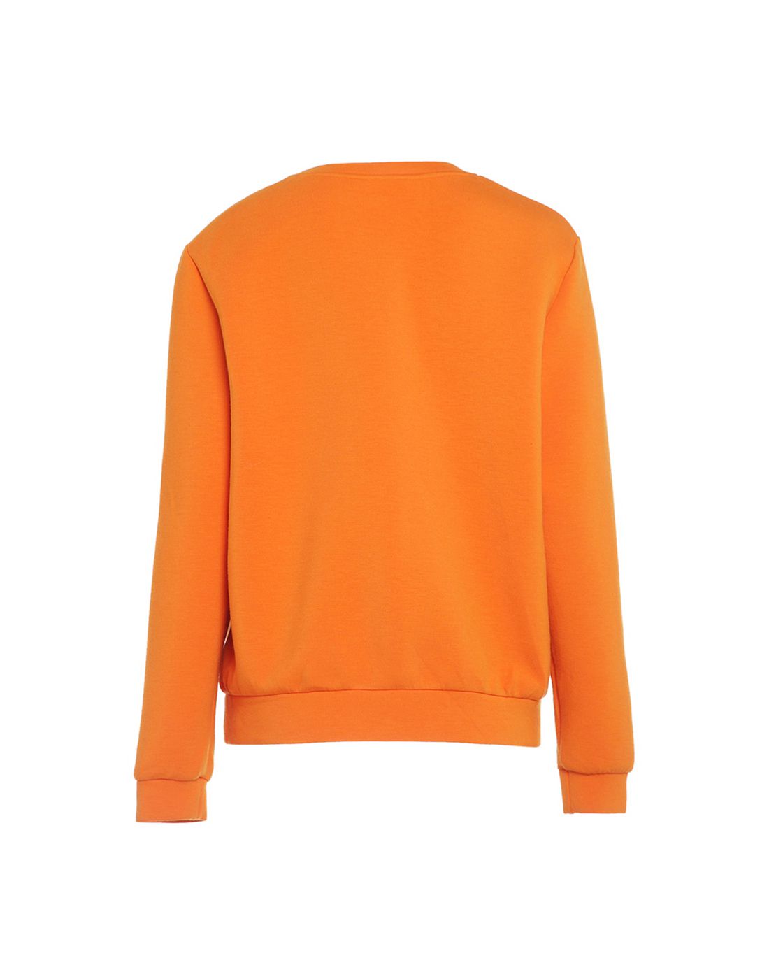 橙色年轻活力长袖上衣
