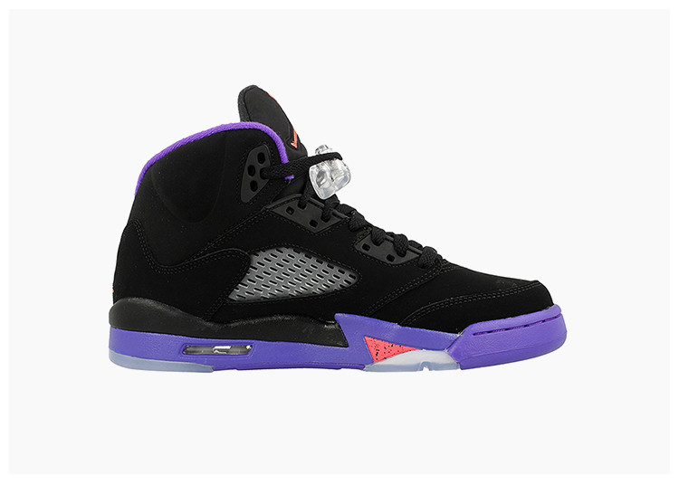 air jordan 5 raptors aj5猛龙黑紫葡萄篮球鞋大童/女鞋