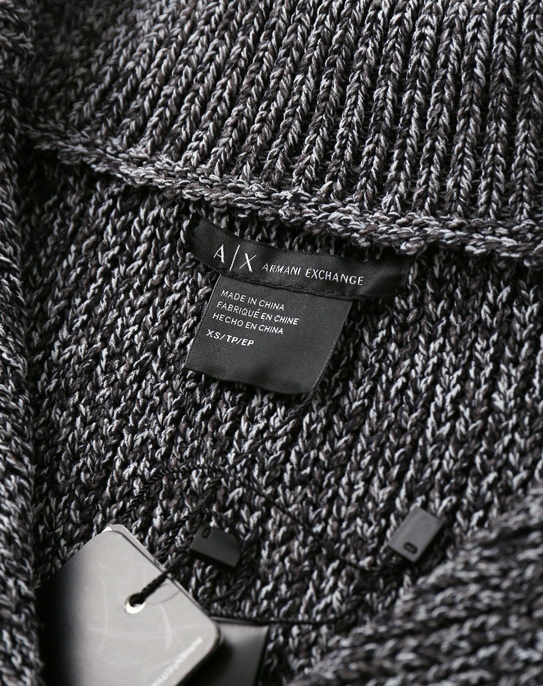 armani outlet官方店女款粗纹大翻领针织开衫6xye1lymc1z2907_唯品会