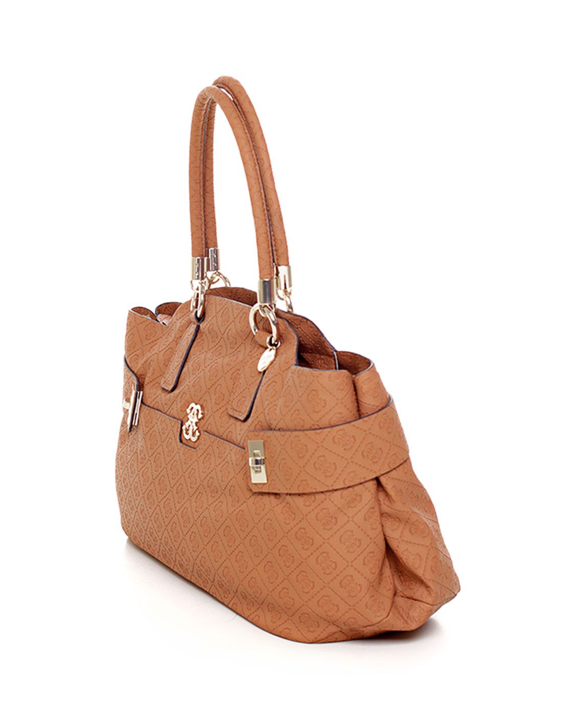 armani jeans & guess混合包包专场 > guess 棕色经典简约女士手提包