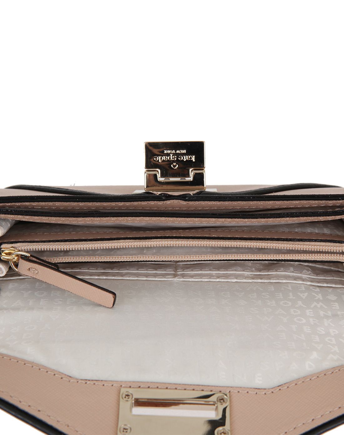 kate spade女士米白色小信封包